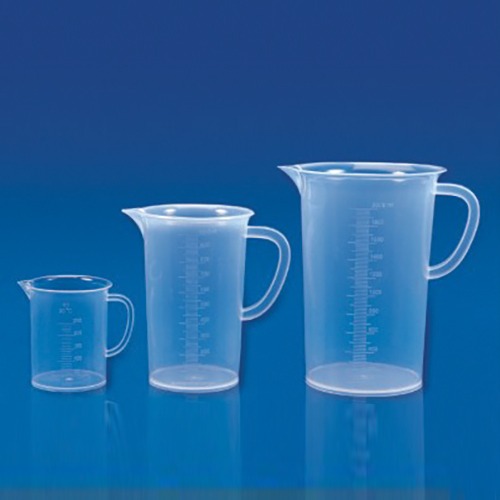  [플라스틱] PP 핸들 장형 비이커 PP Tall Form Beaker with Handle