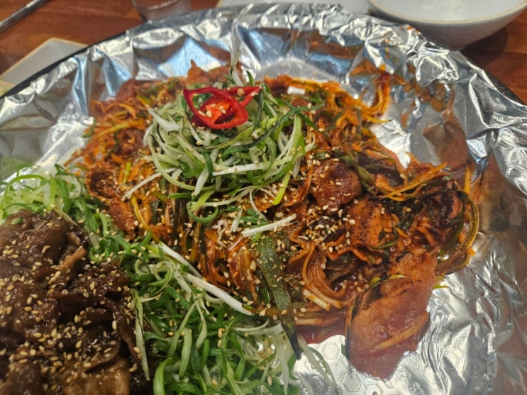  대전 봉명동 유성온천역 NC백화점 근처 파불고기 맛집 팔팔불고기