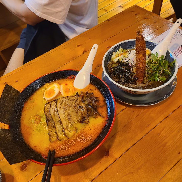  대구 명덕 맛집) 진한 돈코츠라멘과 냉소바 대구 라멘 맛집 '텐고쿠'