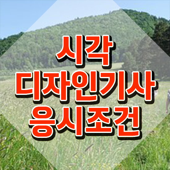  시각디자인기사 자격요건 인강만 듣고 4달만에 준비한 비법