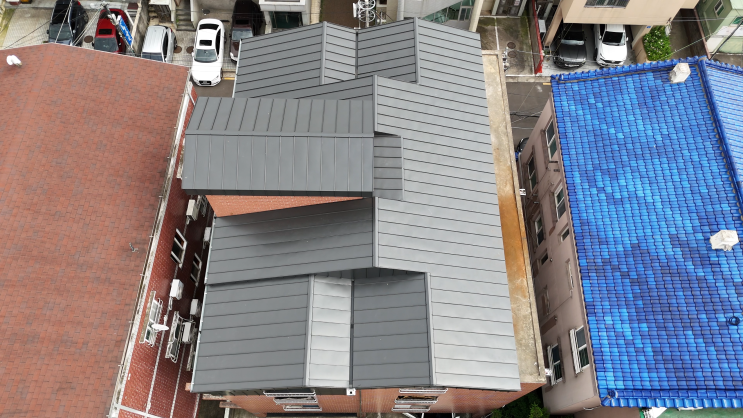  제주 아스팔트슁글 지붕 누수, 징크 마감으로 완벽 보수