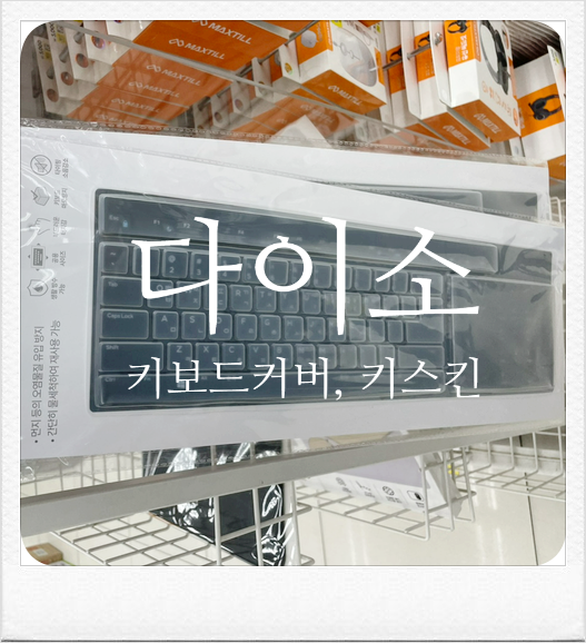 다이소 키보드 덮개/패드/커버, 키스킨 쓸만할까?(ft. 기계식 키보드 캡 물청소)