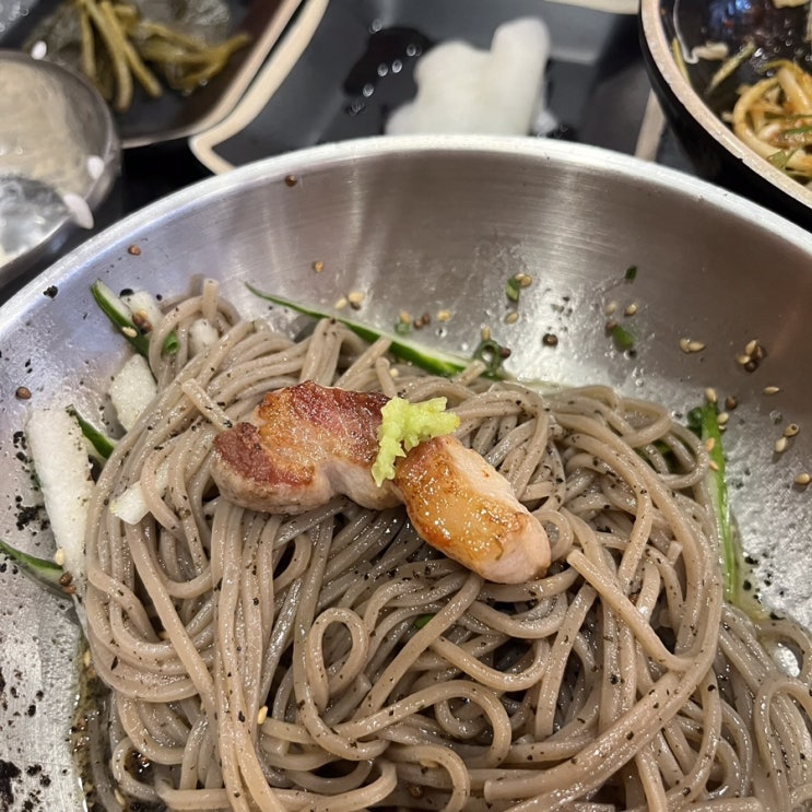  진월동 보이저 맛집 ‘돈본’ 숙성고기와 들기름막국수 조합 굿굿