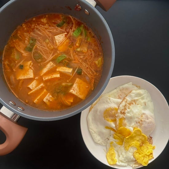  집밥 저녁 메뉴 추천! 된장찌개 with 계란후라이~