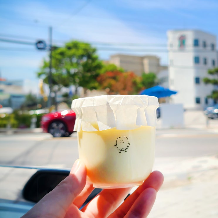  강릉 카페추천, 디저트 맛있는 강문해변 카페 꾸옥, 옥수수 커피 푸딩