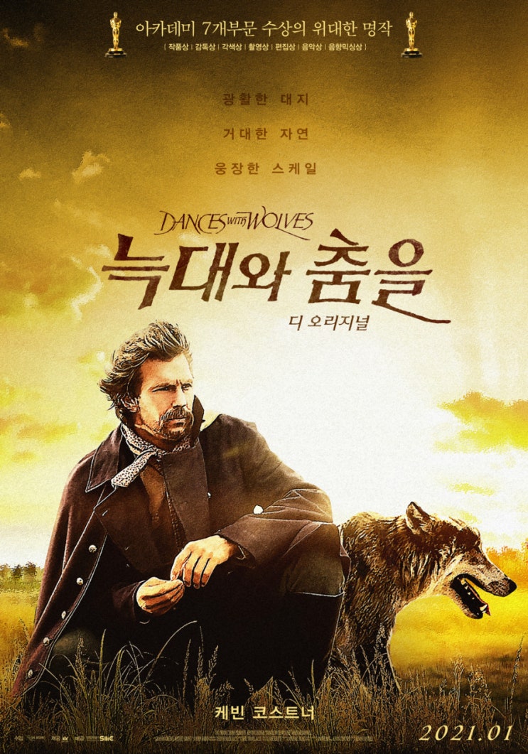  영화 늑대와 춤을 (Dances With Wolves 1991)