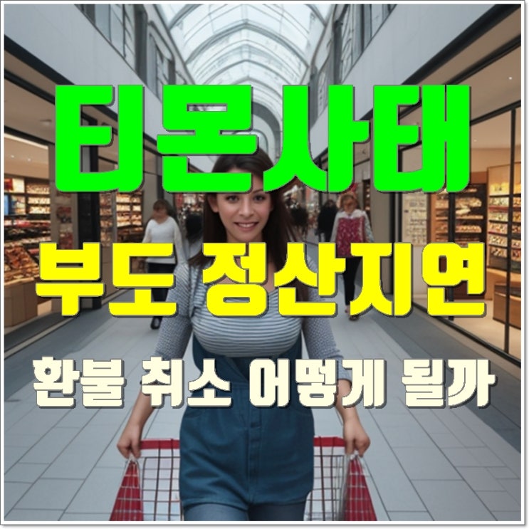 <b>티몬</b>사태 부도 정산지연 <b>환불</b> 취소 어떻게 될까