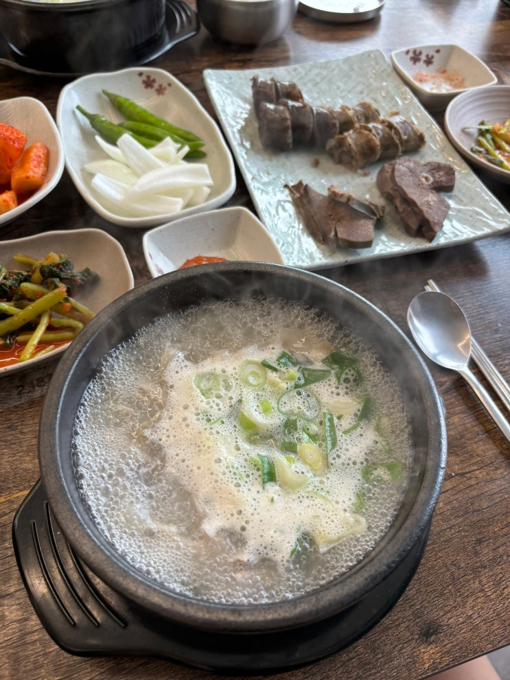  평택 지산동 순대국 오소리감투 맛집 부락산순대국 주차 메뉴 식사후기