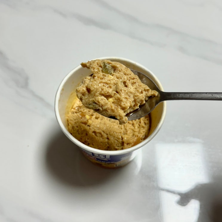  컵누들 계란찜 누들핏 육개장맛으로 만들기