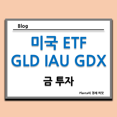  미국 금 ETF : GLD IAU GDX ETF