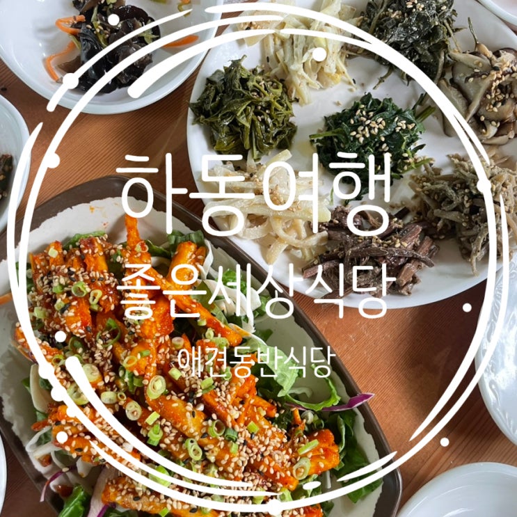  하동 애견동반식당 좋은세상식당 쌍계사 맛집