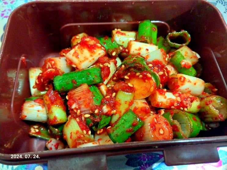  달큰 아삭 생대파김치ㅣ외국며느리 대파 이야기