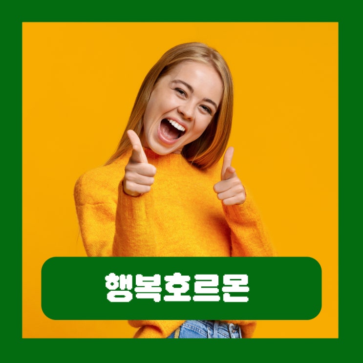  행복호르몬 종류 도파민 세로토닌 옥시토신 엔도르핀 알아보기