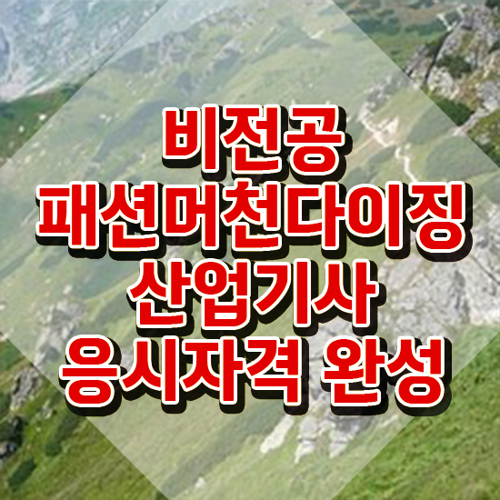  패션머천다이징산업기사 자격요건 온라인으로 15주 동안 준비한 비법