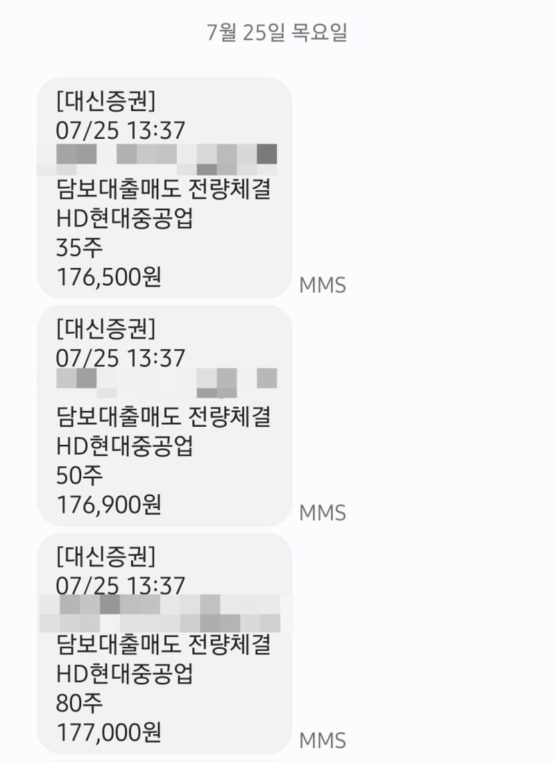 5월17일 주가급락을 이용해 매수했던 HD현대중공업 분할매도하여 수익실현!(16,174,590원) : 네이버 블로그