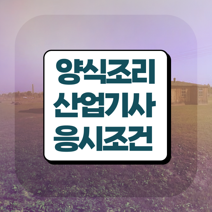  양식조리산업기사 자격요건 온라인 수업으로 편하게 준비한 비법