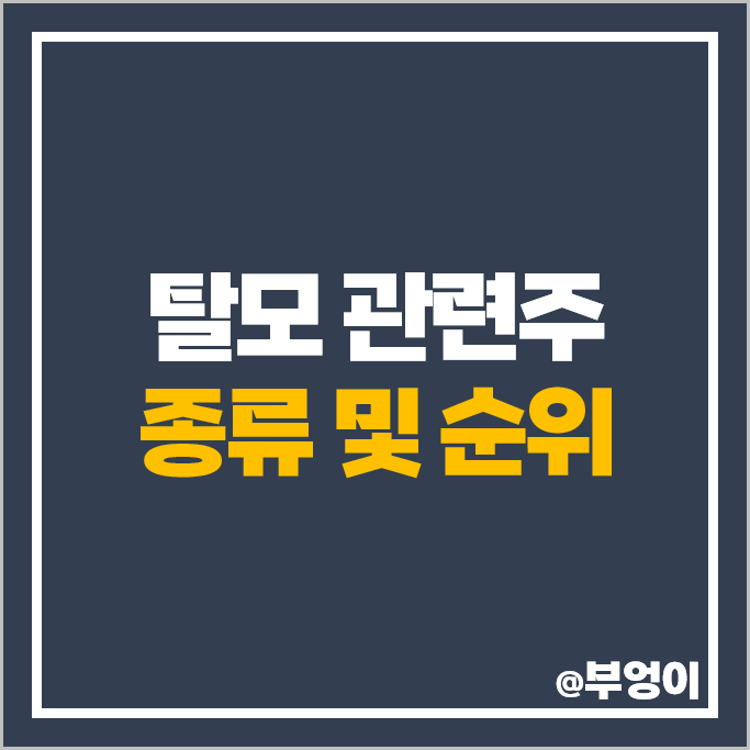 탈모 관련주 바이오니아 올릭스 주가 현대바이오랜드 JW신약 주식 탈모 관련주 바이오니아 올릭스 주가 현대바이오랜드 JW신약 주식