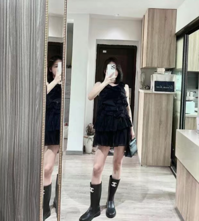  샤넬 cc로고 명품 레인부츠 숏 롱트렌디 러버부츠 리뷰