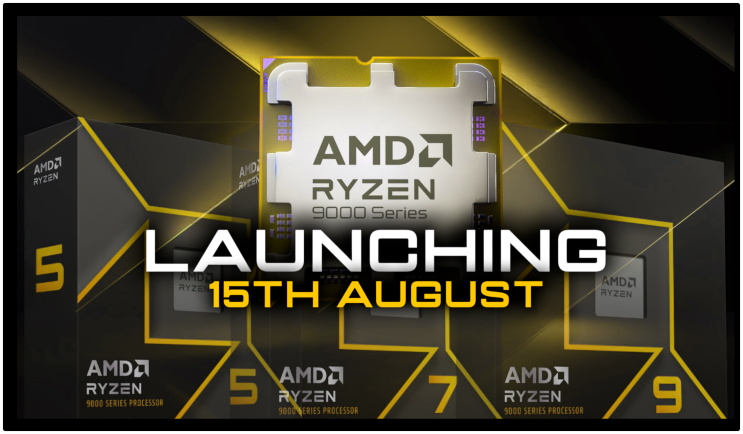  AMD 라이젠 9000 “Zen 5” 데스크탑 CPU 출시 8월 15일로 연기