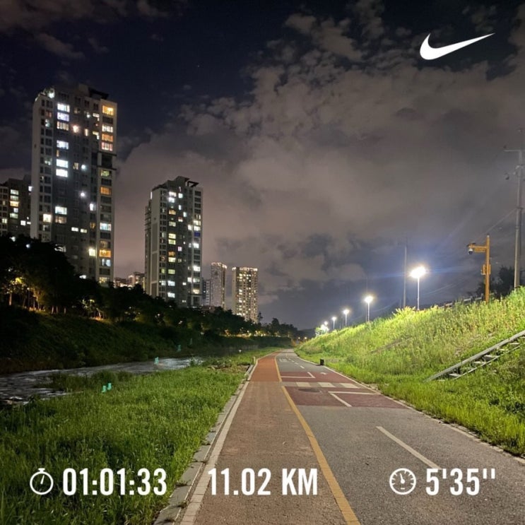  러닝로그_240724 가볍게 11km