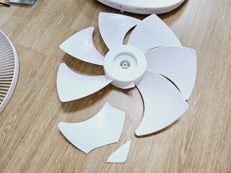 르젠 선풍기 날개 파손 셀프 교체 (A/S)