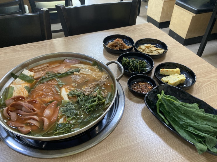  청주 상당구 용암동 친절한 방탄 부대찌개 점심할인 이벤트