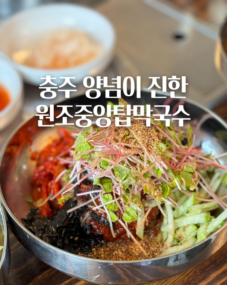  충주 원조중앙탑막국수 메뉴 주차 솔직후기