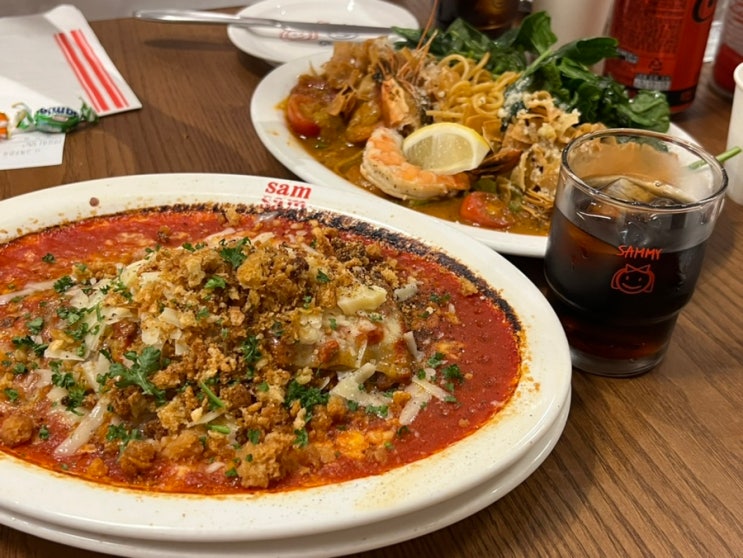  잠실 롯데월드몰 맛집 쌤쌤쌤 파스타와 라자냐 (+웨이팅후기)