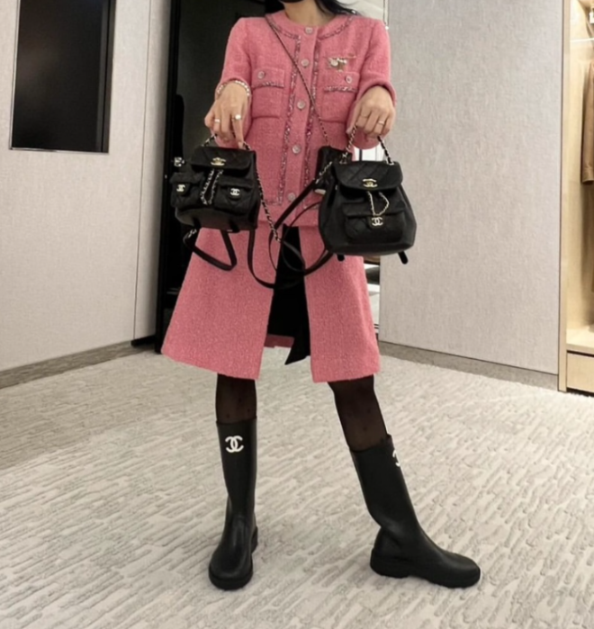  샤넬 듀마 백팩 원포켓 투포켓 너무나 예쁜 셀럽템 !!
