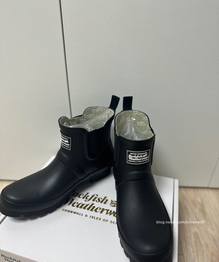  장화 입문템 추천: 락피쉬 웨더웨어 New Original Chelsea Rain Boots 내돈내산 후기