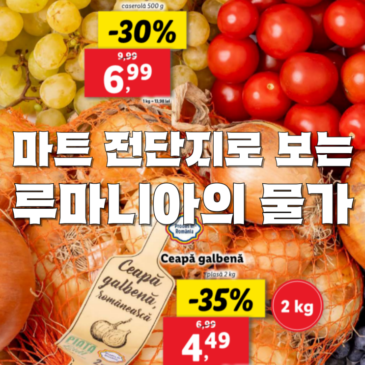  마트 전단지로 보는 루마니아의 물가