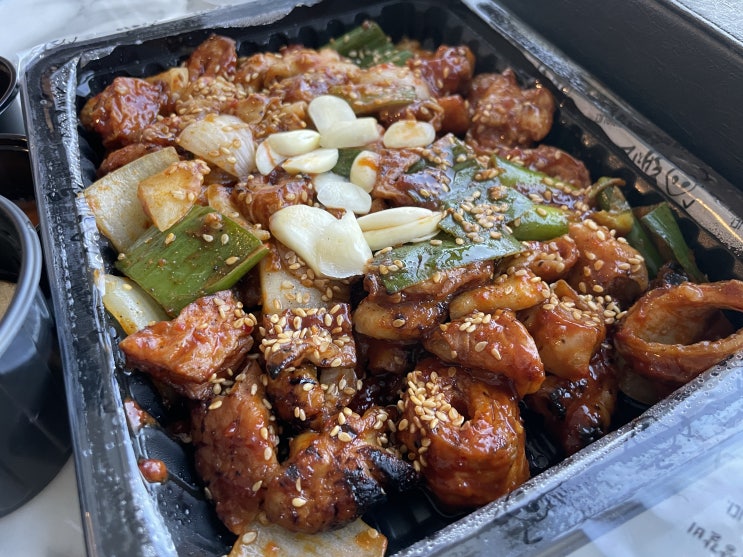  군산 돼지코 생곱창 갈비 포장해서 먹어봤어요