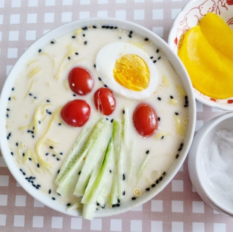 콩국수세트 복만네 콩가루와 구포국수로 집에서 만들어 먹는 맛난 콩국수