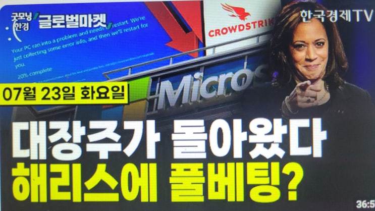 [07/23 #당잠사] <b>해리스</b>에... 공략 | <b>머스크</b> "옵티머스 대량 양산... 