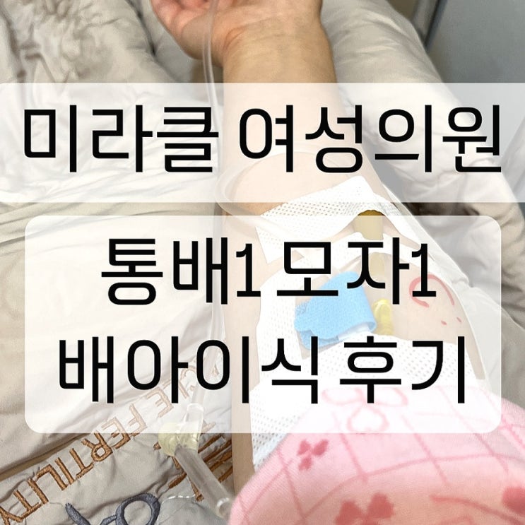  미라클 여성의원 통배1 모자1 배아이식 후기