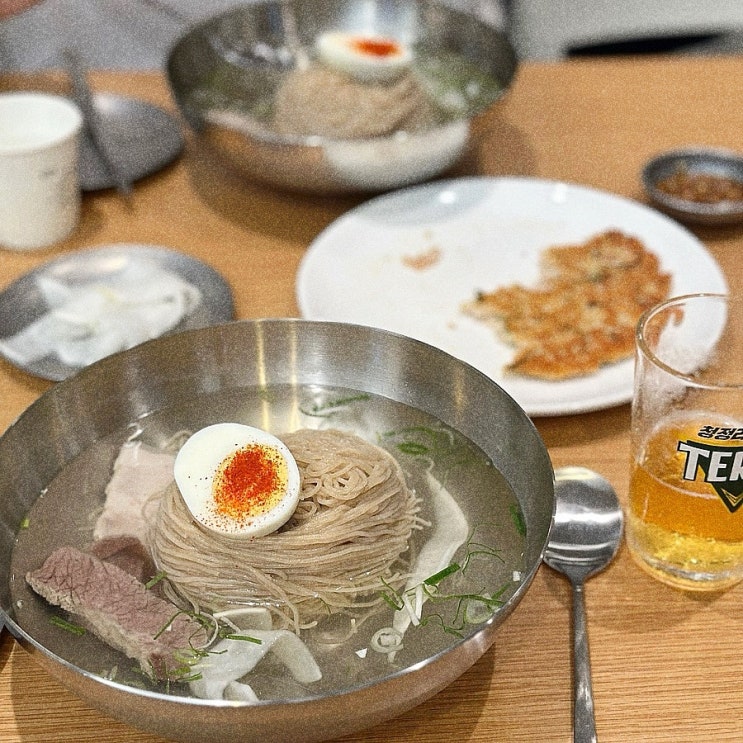  평냉의 계절 냉면 먹으려고 검색 했다가 가게 된 석촌역 근처 평냉식 평양냉면 고기녹두전 먹어 본 리뷰.