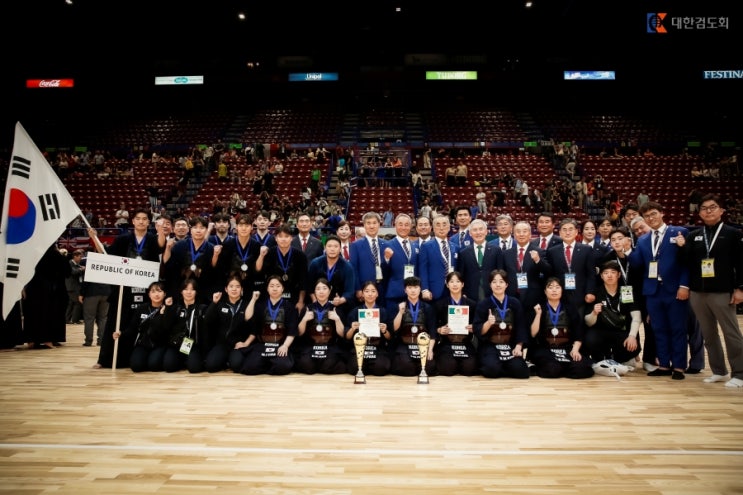  [수련일기] 19 WKC 19회 세계검도대회 국가대표팀 주장 이지웅선수 동래 해심검도관 방문 합동연무