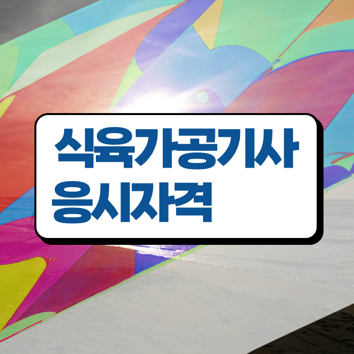  식육가공기사 응시조건 인강만 듣고 4달 안에 끝낸 전략
