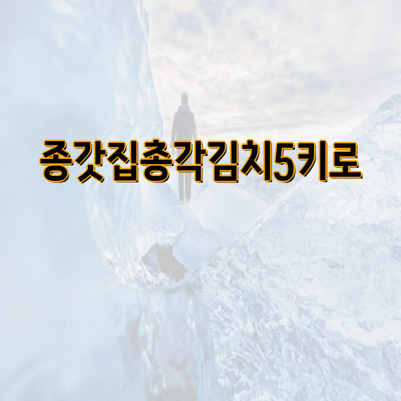 종가집 총각김치 5kg 가격 비교 | 어디서 가장 저렴하게 살 수 있을까요? | 종가집, 총각김치, 5....