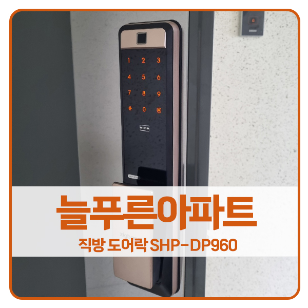  [안산 도어락 설치]안산 사동 늘푸른아파트 직방 도어락 SHP-DP960