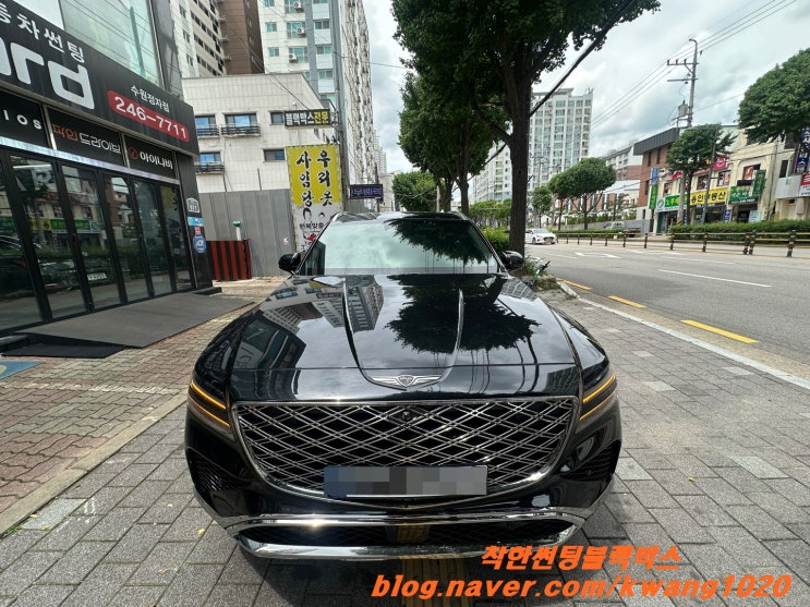  제네시스 GV80.뷰게라 스파이. 1채널 급발진 블랙박스 설치.
