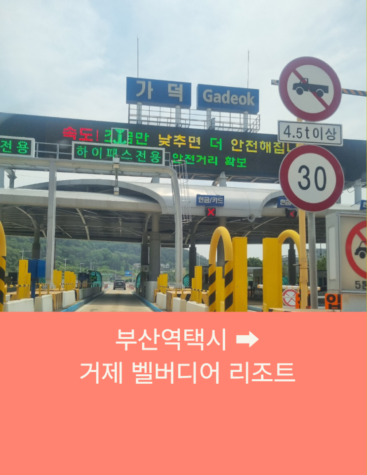  벨버디어 거제까지 부산역 택시운행