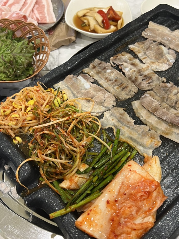  부평역 맛집 가성비 목로관 냉동삼겹살