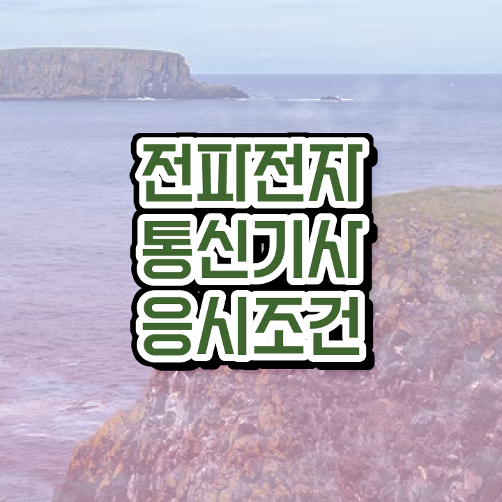  전파전자통신기사 시험응시자격 독학으로 5달만에 준비한 과정