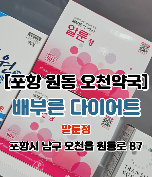  [포항 원동 오천약국] 다이어트 보조 일반의약품 알룬정