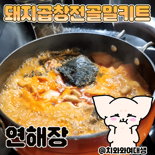  돼지곱창전골 밀키트 후기 서울 신당동 연해장