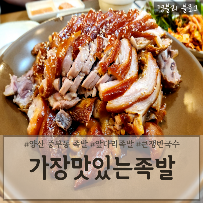  양산 중부동 족발 추천 야들야들한 족발 맛집 '가장맛있는족발 양산신도시점'