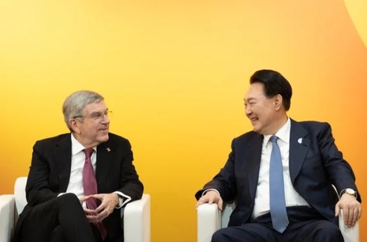 [파리올림픽] <b>바흐</b> IOC <b>위원장</b>, 오후 8시에 윤 대통령에 사과... 