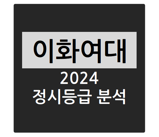  2024학년도 이화여자대학교 정시등급 분석하기 - 이화여대 수능일반 경쟁률, 충원율, 정시등급컷(계열별 통합선발(인문계열), 계열별 통합선발(자연계열), 약학전공, 과학교육과,