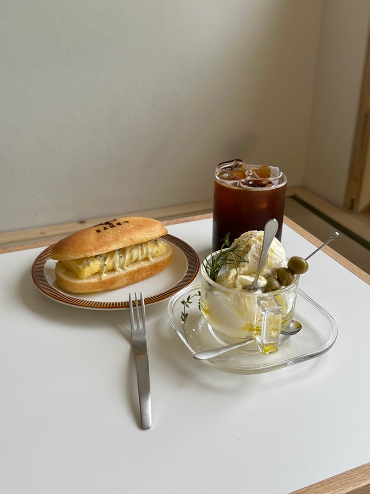  광주 수완지구 신상카페 일본식 디저트 콧페 맛집 산보